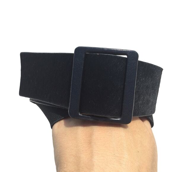 Ann Taylor Accessories - Ann Taylor Women Wide Calf Hair Belt Black 33" 33 in Dress Classic Preppy Witchy